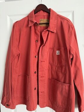 GAP Work-Force Red Jacket with Leather Label